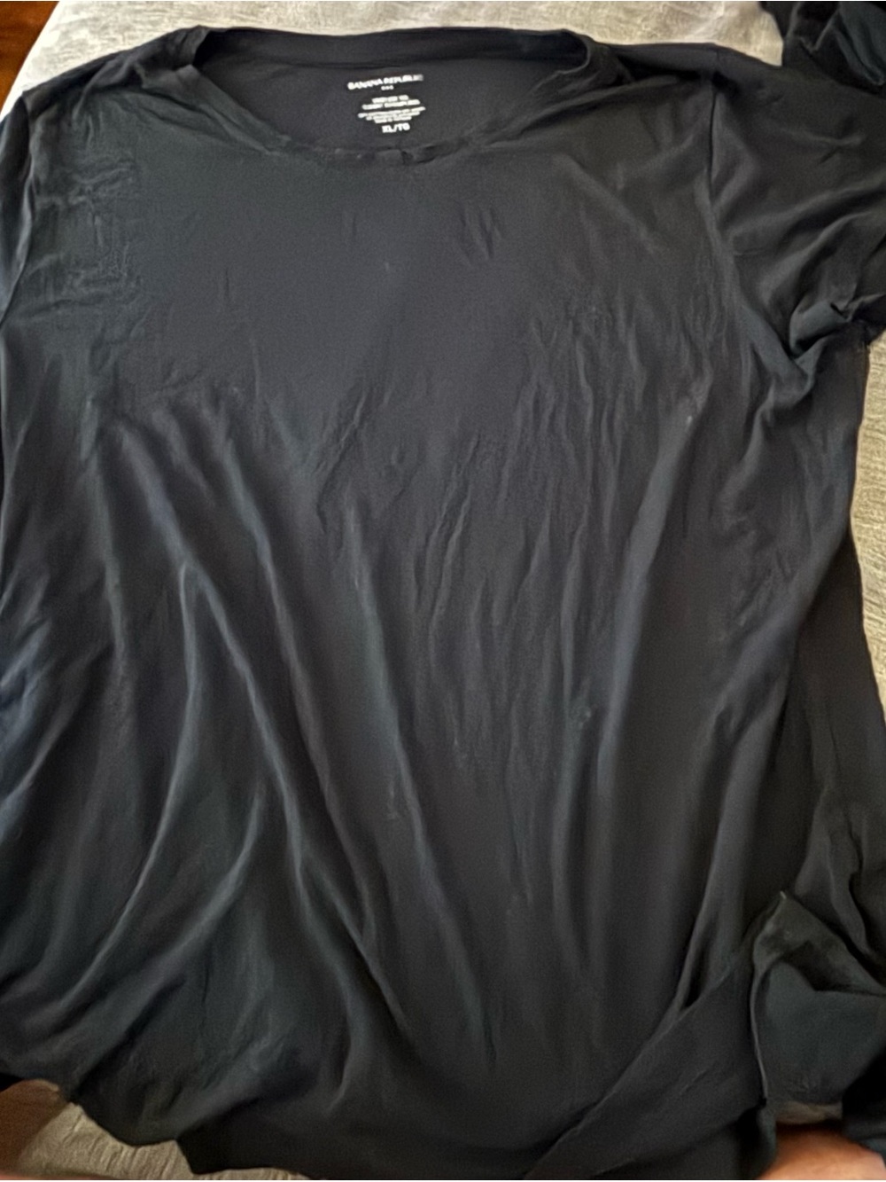 Women’s Banana Republic Timeless T Shirt XL Black Crew Neck Tee